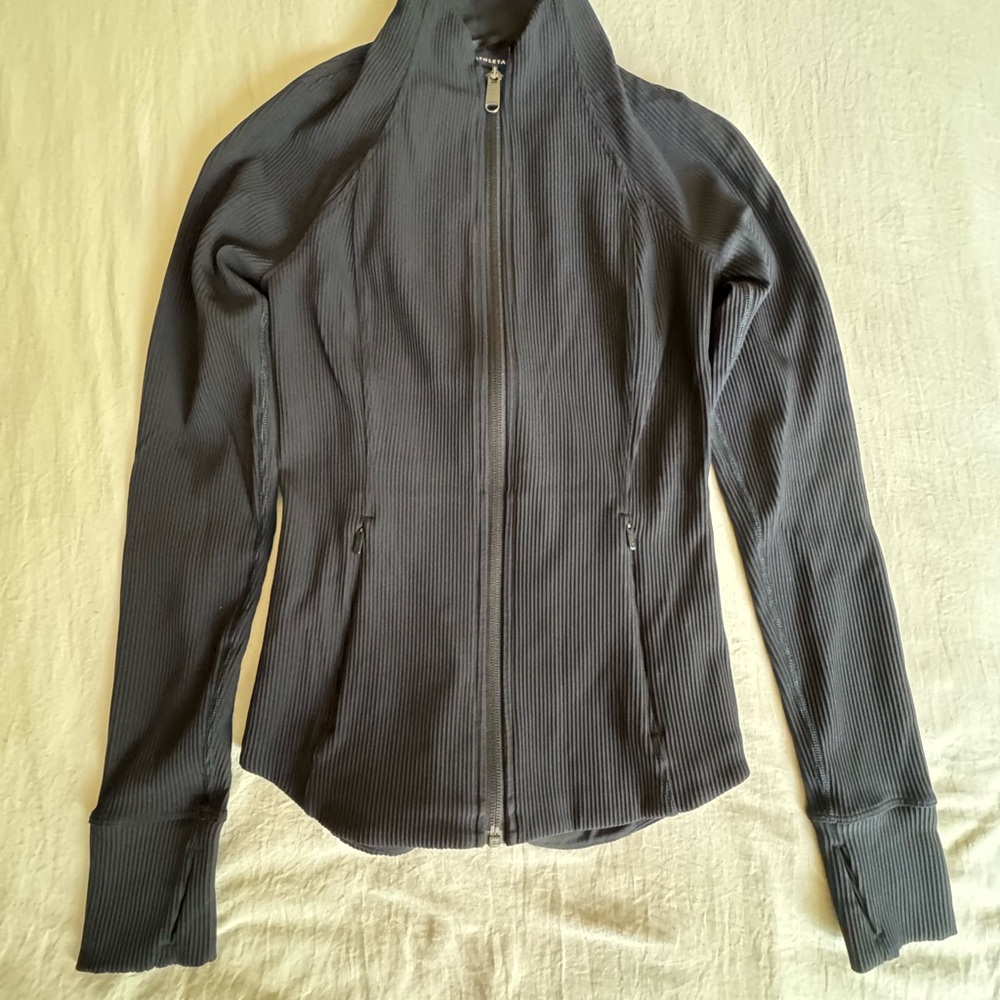 Athleta Ribbed Salutation Jacket - image 1